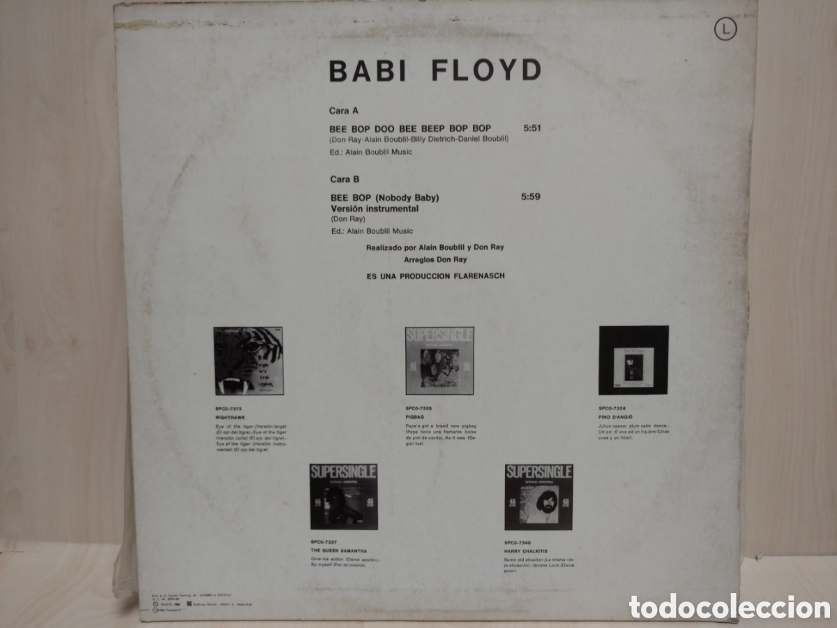 Discos de vinilo: Babi Floyd - Bee Bop Doo Bee Beep Bop Bop (12&rdquo;, Maxi) - Foto 2