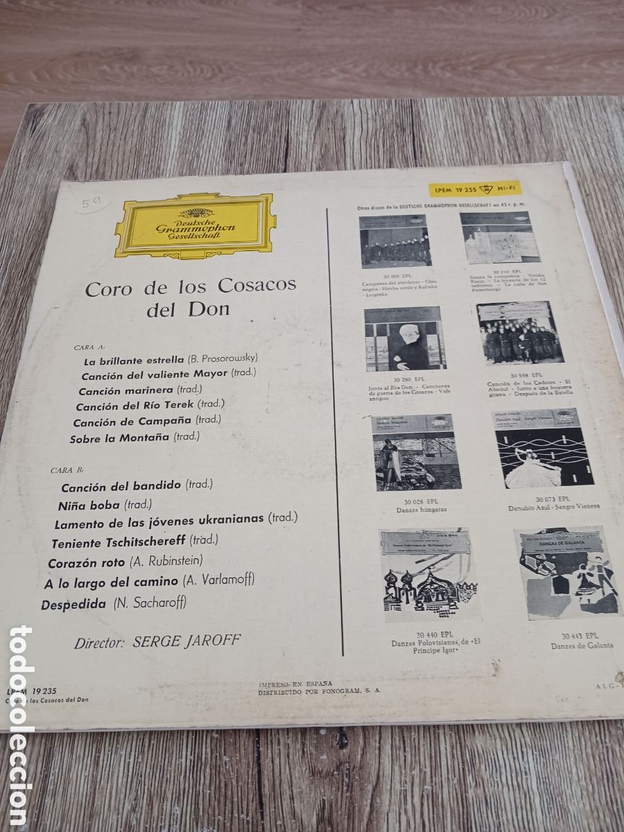 Discos de vinilo: Coro de los Cosacos del Don.Serge Jaroff - Foto 2