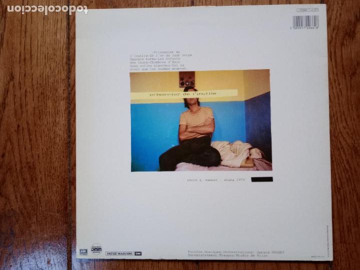 Discos de vinilo: Gerard Manset - prisonnier de linutil - Foto 3