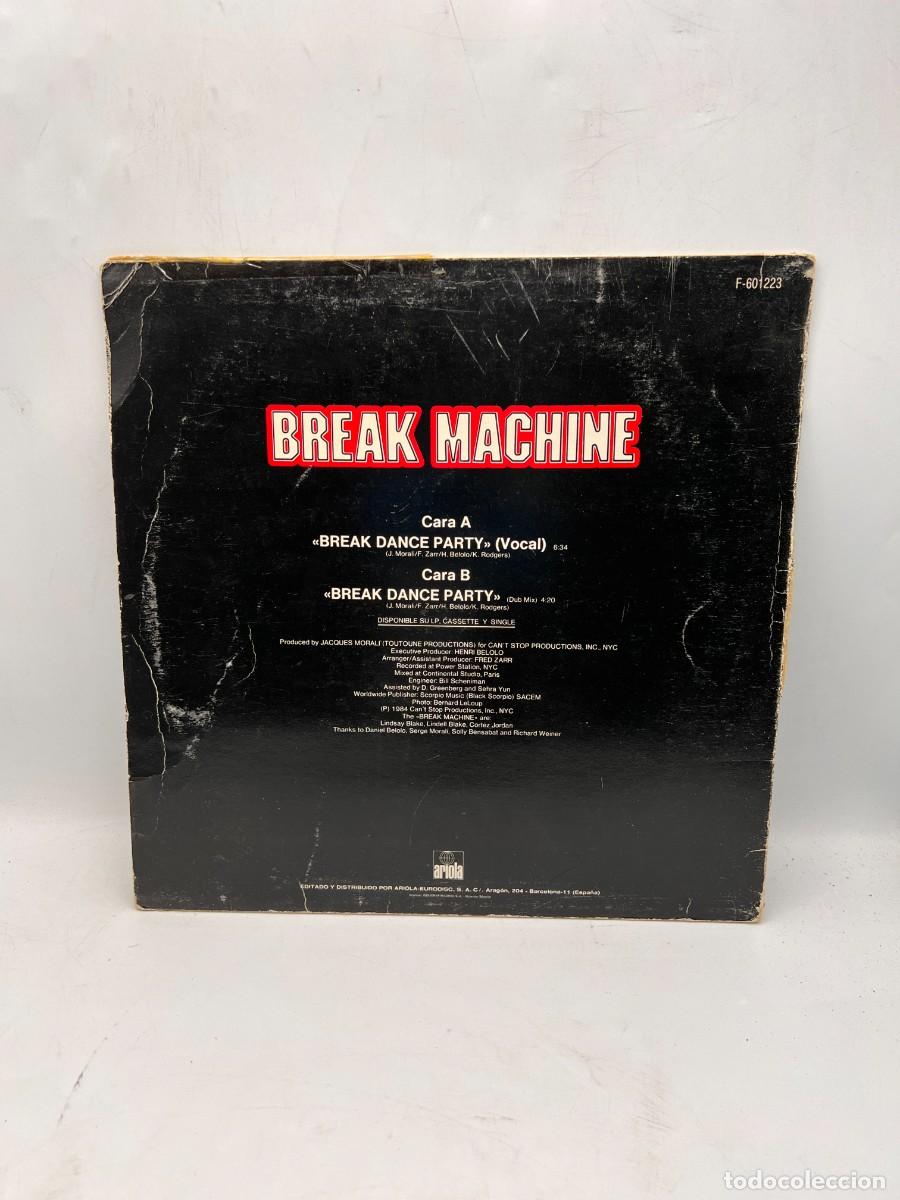 Discos de vinilo: MAXI SINGLE - BREAK MACHINE -ARIOLA - BARCELONA 1984 - Foto 4
