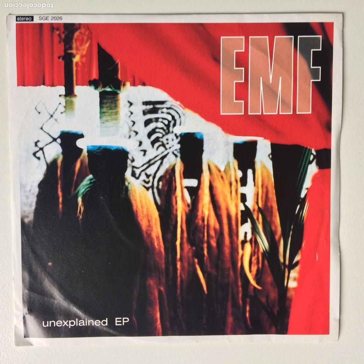 Discos de vinilo: EMF &lrm;&ndash; Unexplained , UK 1992 Parlophone EP - Foto 1