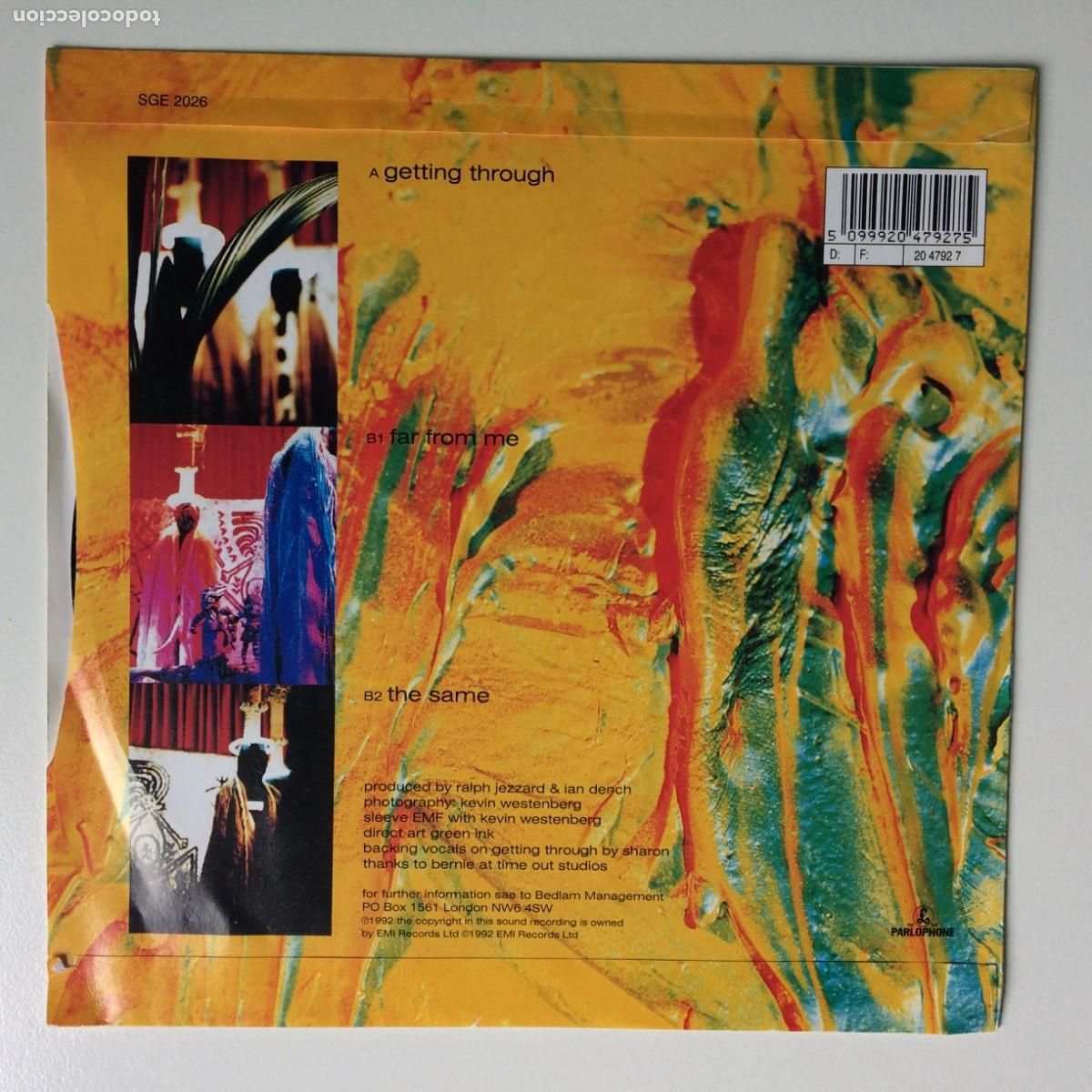 Discos de vinilo: EMF &lrm;&ndash; Unexplained , UK 1992 Parlophone EP - Foto 2