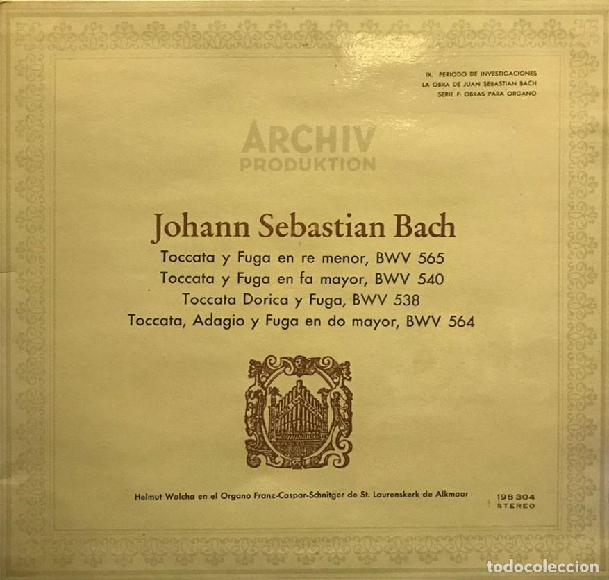 Discos de vinilo: JOHANN SEBASTIAN BACH - Foto 1