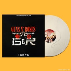 Discos de vinilo: GUNS AND ROSES LP TOKYO 1992 VINILO COLOR BLANCO LIVE COLECCIONISTA MUY RARO
