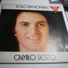 Discos de vinilo: LP CAMILO SESTO. SÓLO UN HOMBRE. ARIOLA 1972 SPAIN CARPETA DOBLE (BUEN ESTADO). Lote 396838039