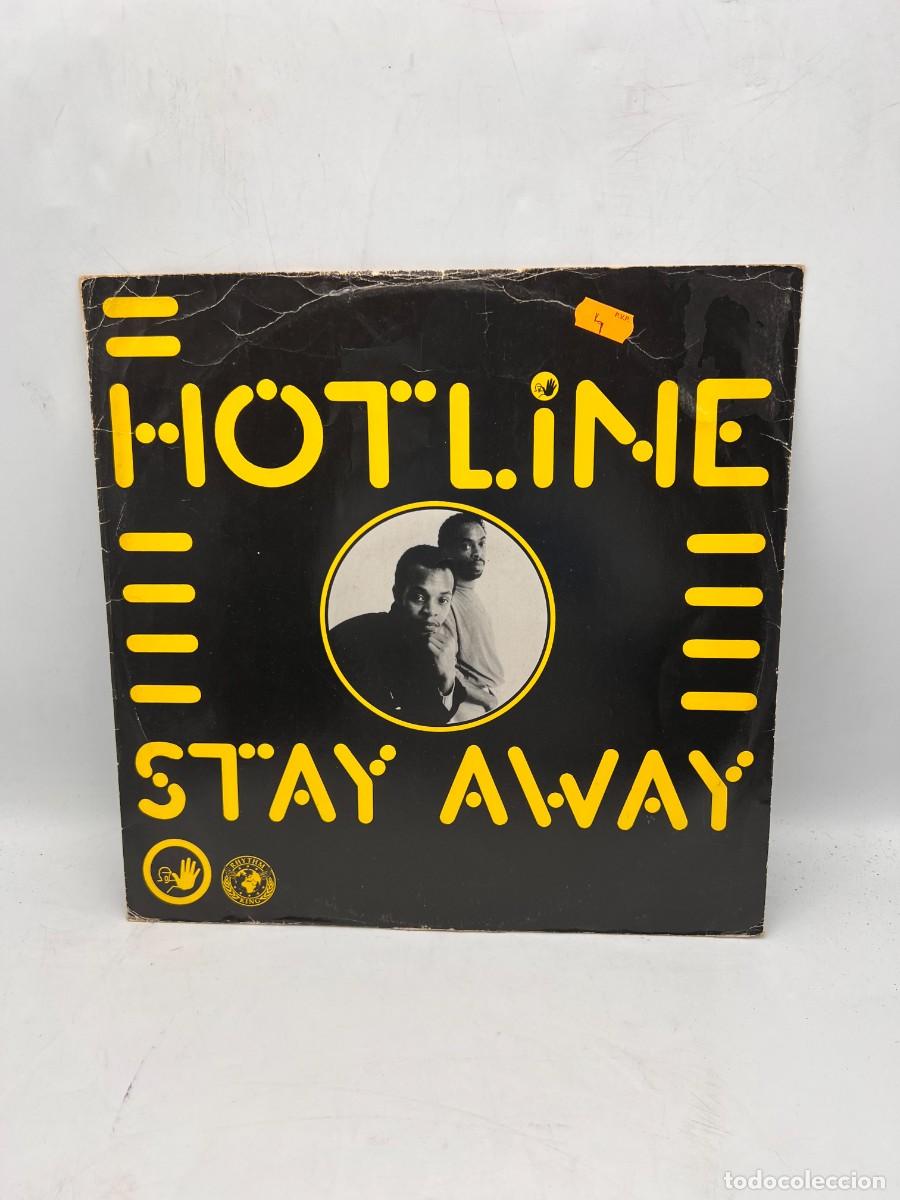 Discos de vinilo: MAXI SINGLE - HOTLINE - STAY AWAY - RHYTHM KING - UK - Foto 1