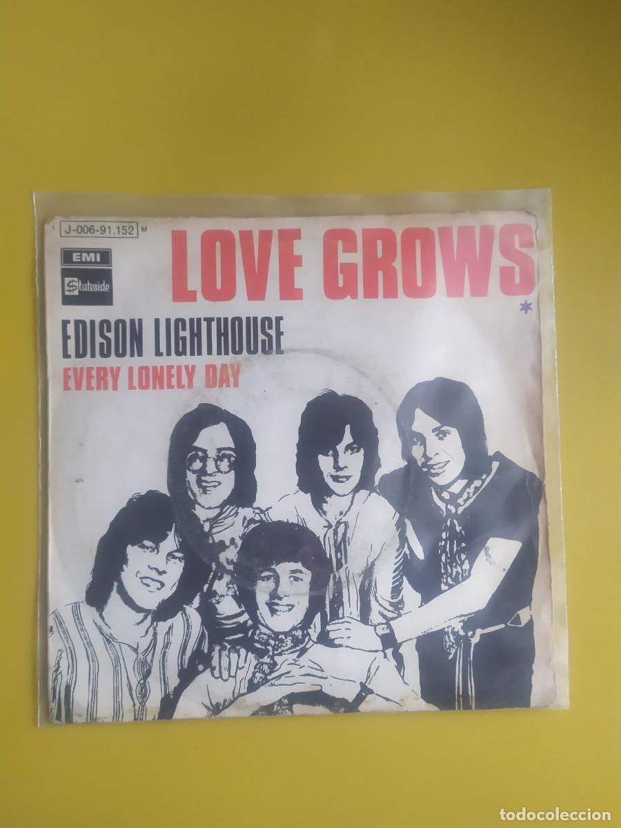 Discos de vinilo: Edison Lighthouse - Love grows / Every lonely day 1970 - Foto 1