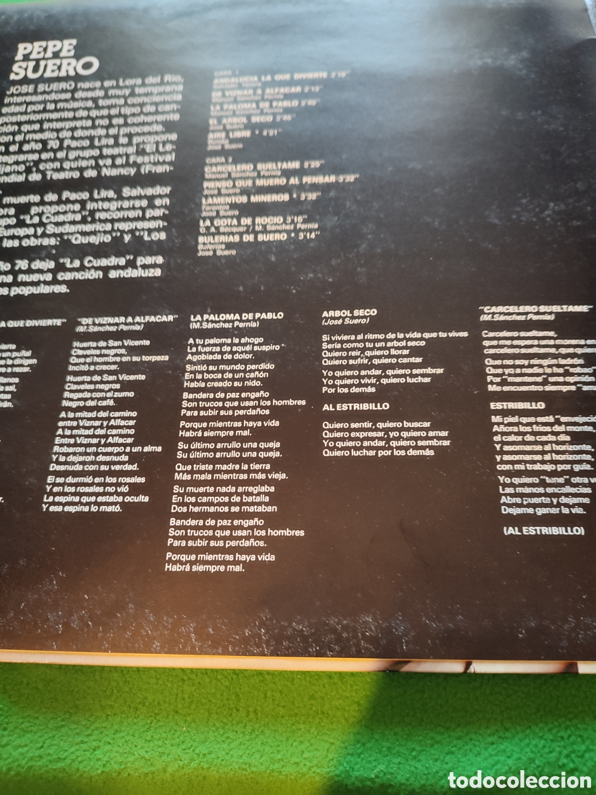 Discos de vinilo: Pepe Suero - Andaluc&iacute;a la que divierte... - Foto 3