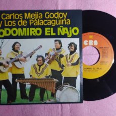 Discos de vinilo: 7” CARLOS MEJIA GODOY Y LOS DE PALACAGUINA - CLODOMIRO EL ÑAJO - CBS 5690 - SPAIN (EX+/EX+). Lote 397177359