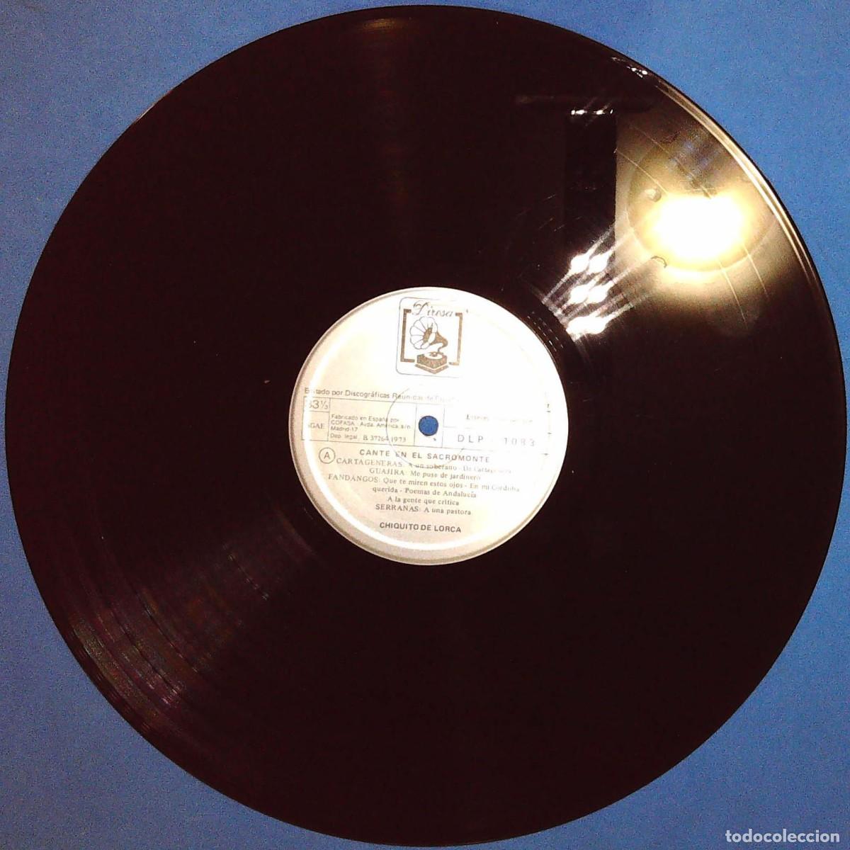 Discos de vinilo: LP CANTE EN EL SACROMONTE - Foto 3