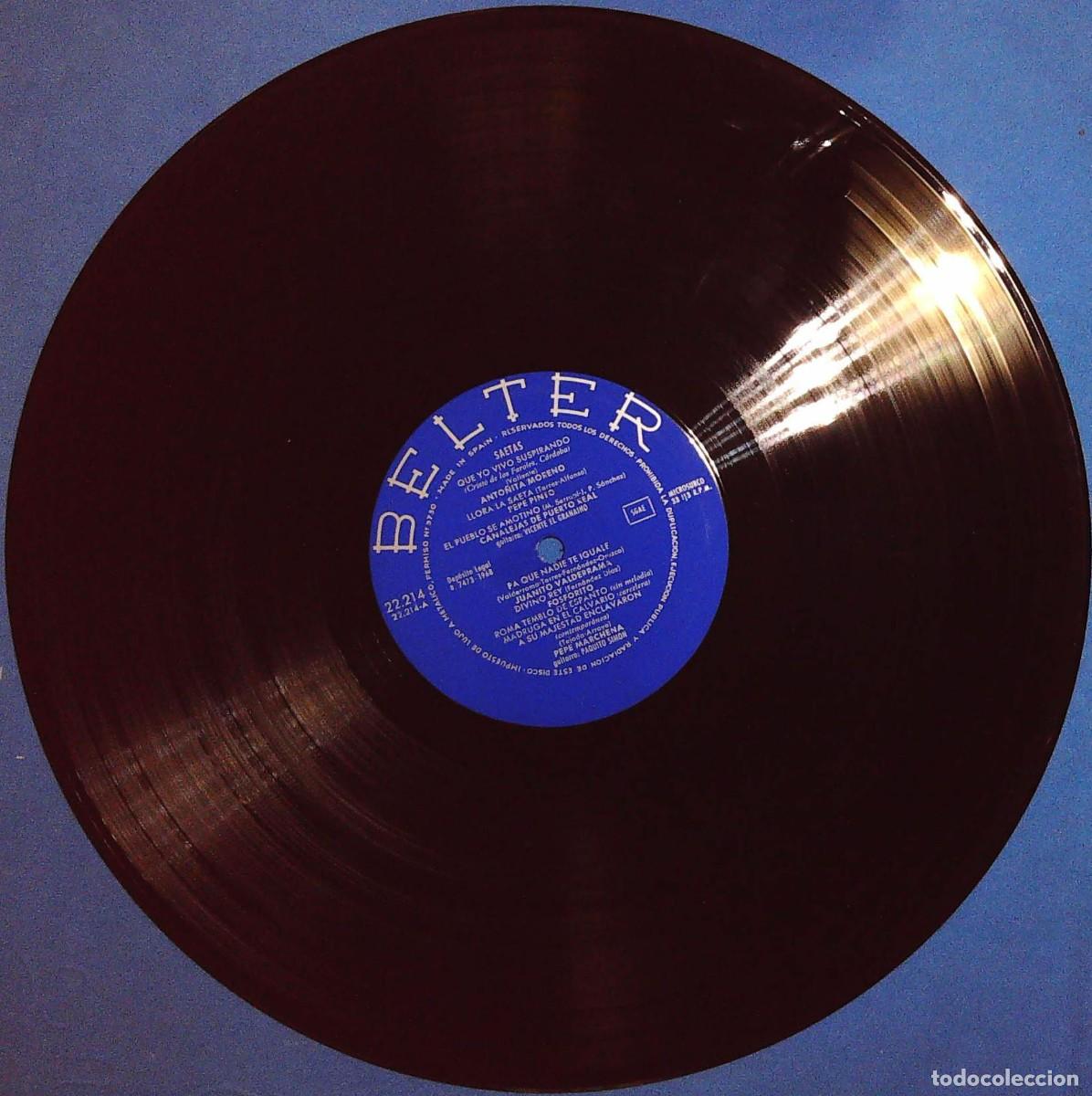 Discos de vinilo: LP SAETAS - Foto 3