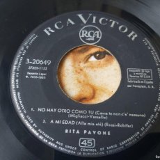 Discos de vinilo: RITA PAVONE – NO HAY OTRO COMO TU, VINYL 7” EP 1963 SPAIN 3-20649. Lote 397198264
