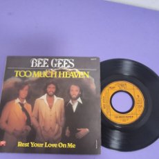 Discos de vinilo: BEE GEES; TOO MUCH HEAVEN,SINGLE.. Lote 397204064