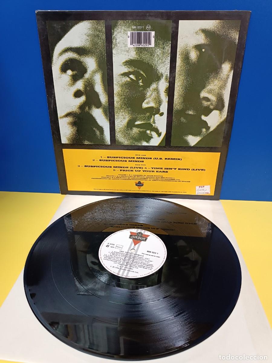 Discos de vinilo: DISCO DE VINILO - FINE YOUNG CANNIBALS - SUSPICIOUS MINDS - MAXI SINGLE - Foto 2