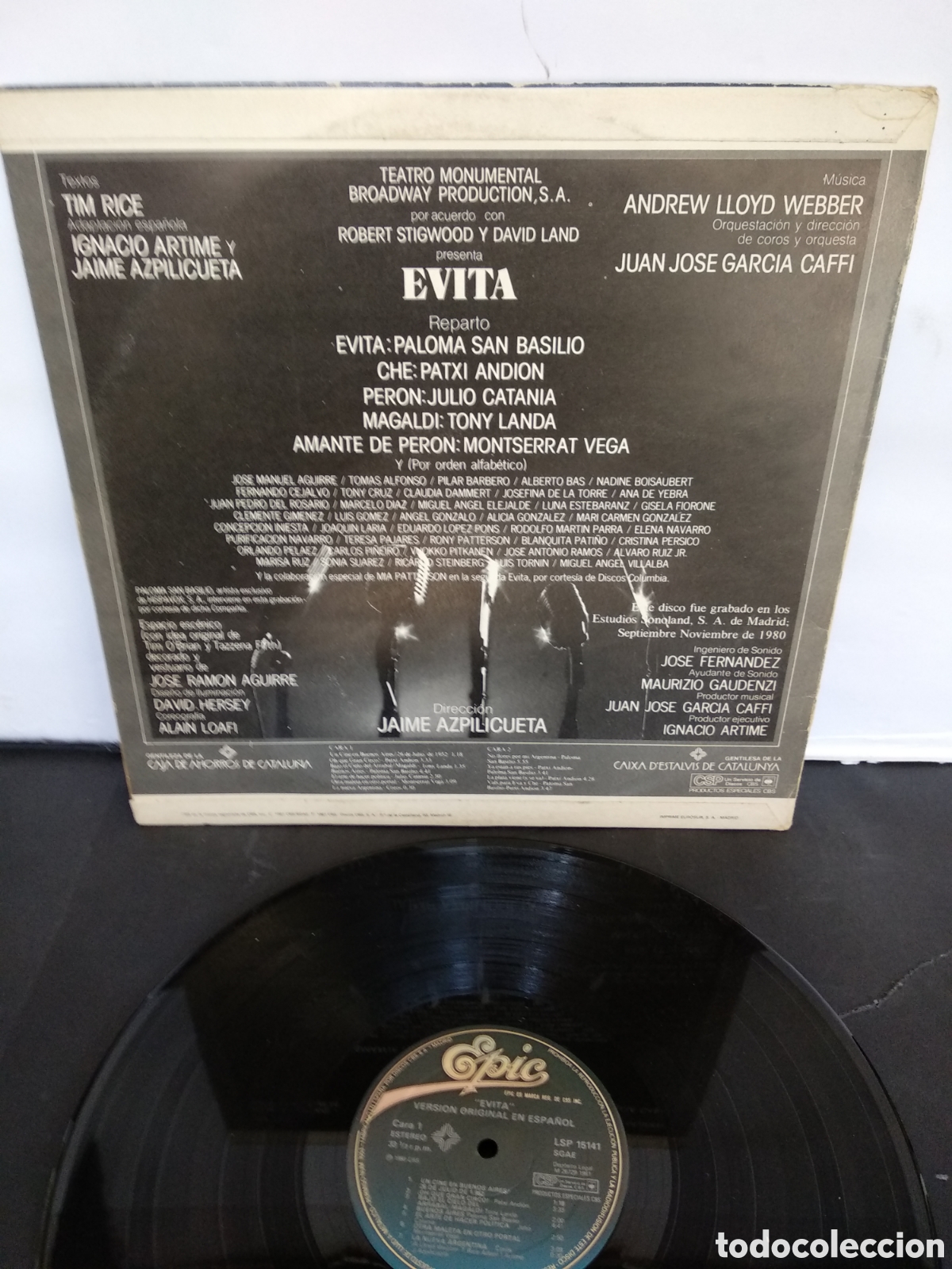 Discos de vinilo: *EVITA, SPAIN, EPIC, 1981, LC.5 - Foto 2