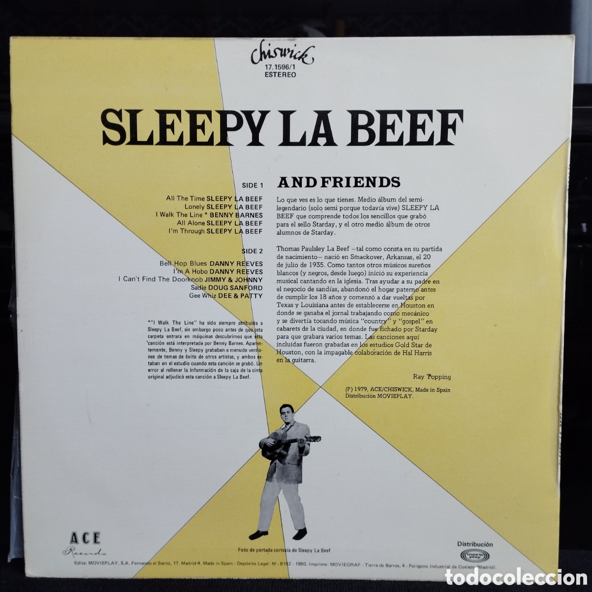 Discos de vinilo: Sleepy La Beef And Friends 1980 - Foto 2