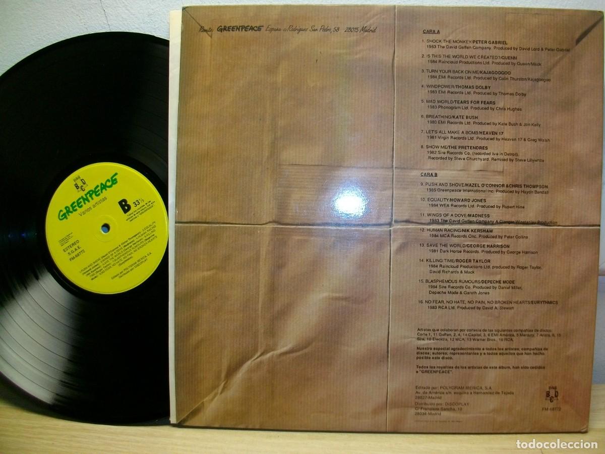 Discos de vinilo: Greenpeace LP 1988 - Foto 2