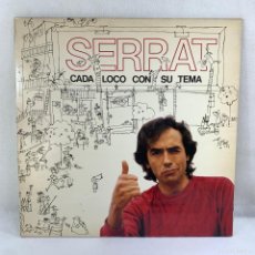 Discos de vinilo: LP - VINILO SERRAT - CADA LOCO CON SU TEMA - DOBLE PORTADA + ENCARTE - ESPAÑA - AÑO 1983. Lote 397497194