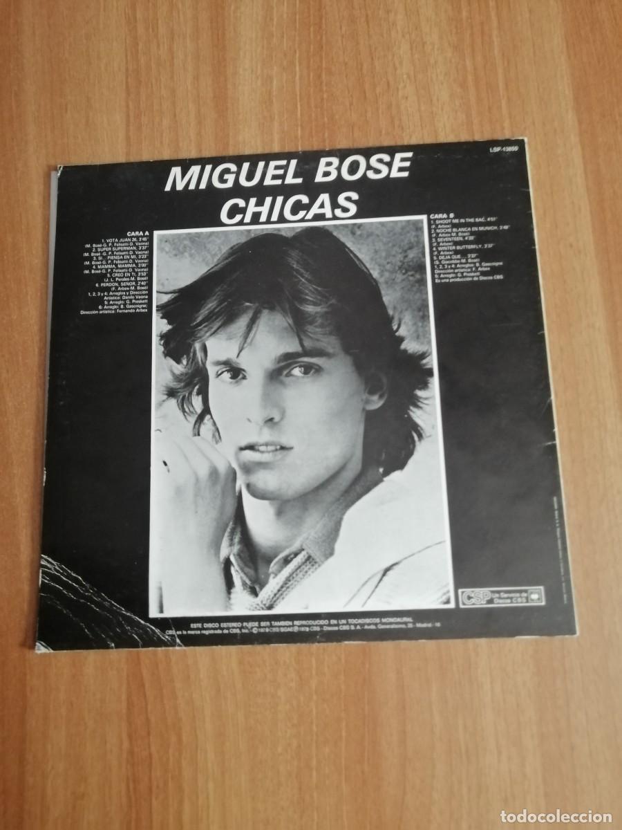 Discos de vinilo: DISCO LP MIGUEL BOSE CHICAS - Foto 2