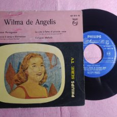Discos de vinilo: 7” WILMA DE ANGELIS – UNA CASA PORTUGUESA - PHILIPS 421 875 PE - SPAIN PRESS - EP (EX/EX+). Lote 397503634