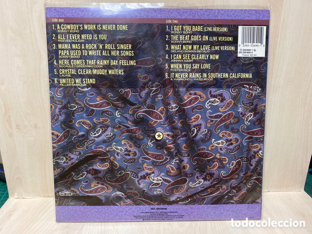 Discos de vinilo: Sonny And Cher - The Hit Singles Collection (LP, Comp) - Foto 2