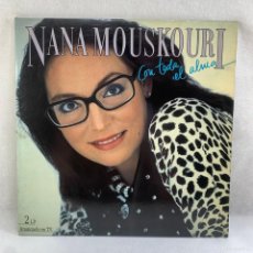 Discos de vinilo: LP - VINILO NANA MOUSKOURI - CON TODA EL ALMA - DOBLE PORTADA - DOBLE LP - ESPAÑA - AÑO 1986. Lote 397522679