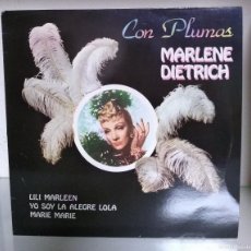 Discos de vinilo: MARLENE DIETRICH - CON PLUMAS - EMI ODEON 10C 054-046.506 - AÑO 1982