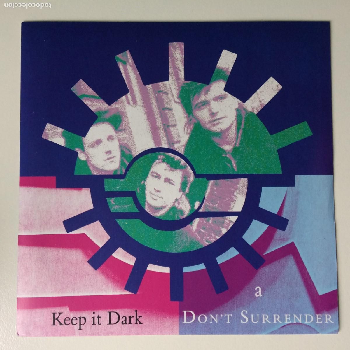 Discos de vinilo: Keep It Dark &lrm;&ndash; Dont Surrender / Far From Home , UK 1986 Charisma - Foto 1
