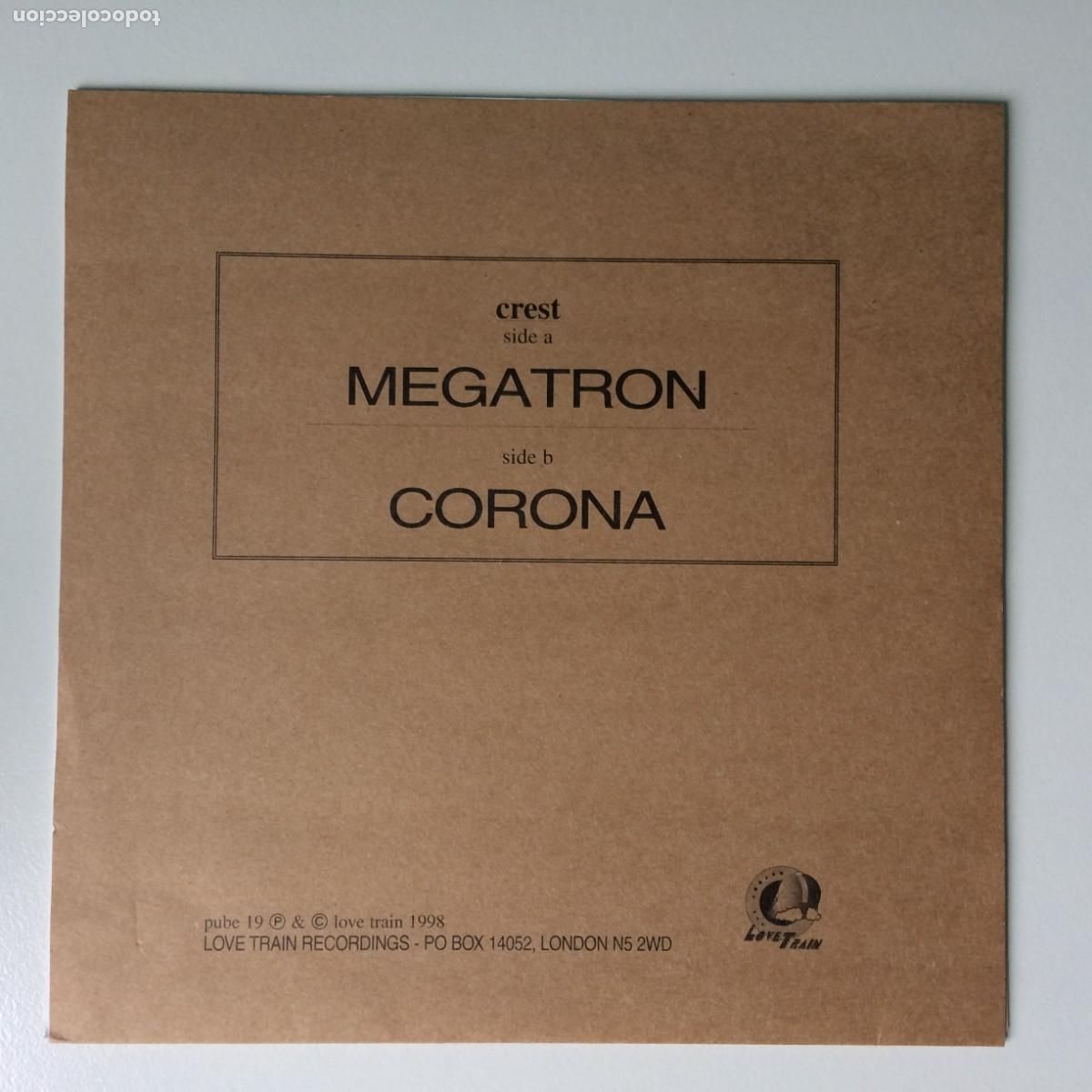 Discos de vinilo: Crest &ndash; Megatron / Corona , UK 1998 Love Train - Foto 2