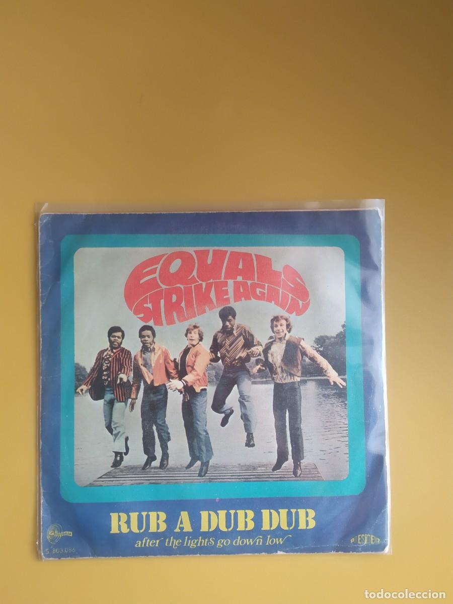 Discos de vinilo: Equals - Rub a dub dub / After the lights go down 1970 - Foto 1