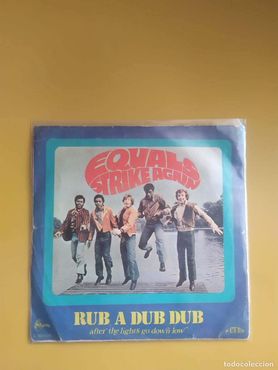 Discos de vinilo: Equals - Rub a dub dub / After the lights go down 1970 - Foto 2
