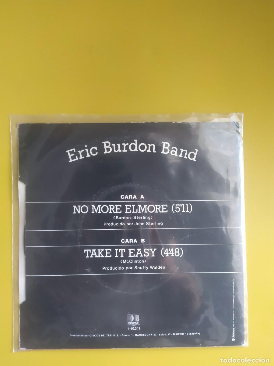 Discos de vinilo: Eric Burdon Band - No More elmore / Take It easy 1983 - Foto 2