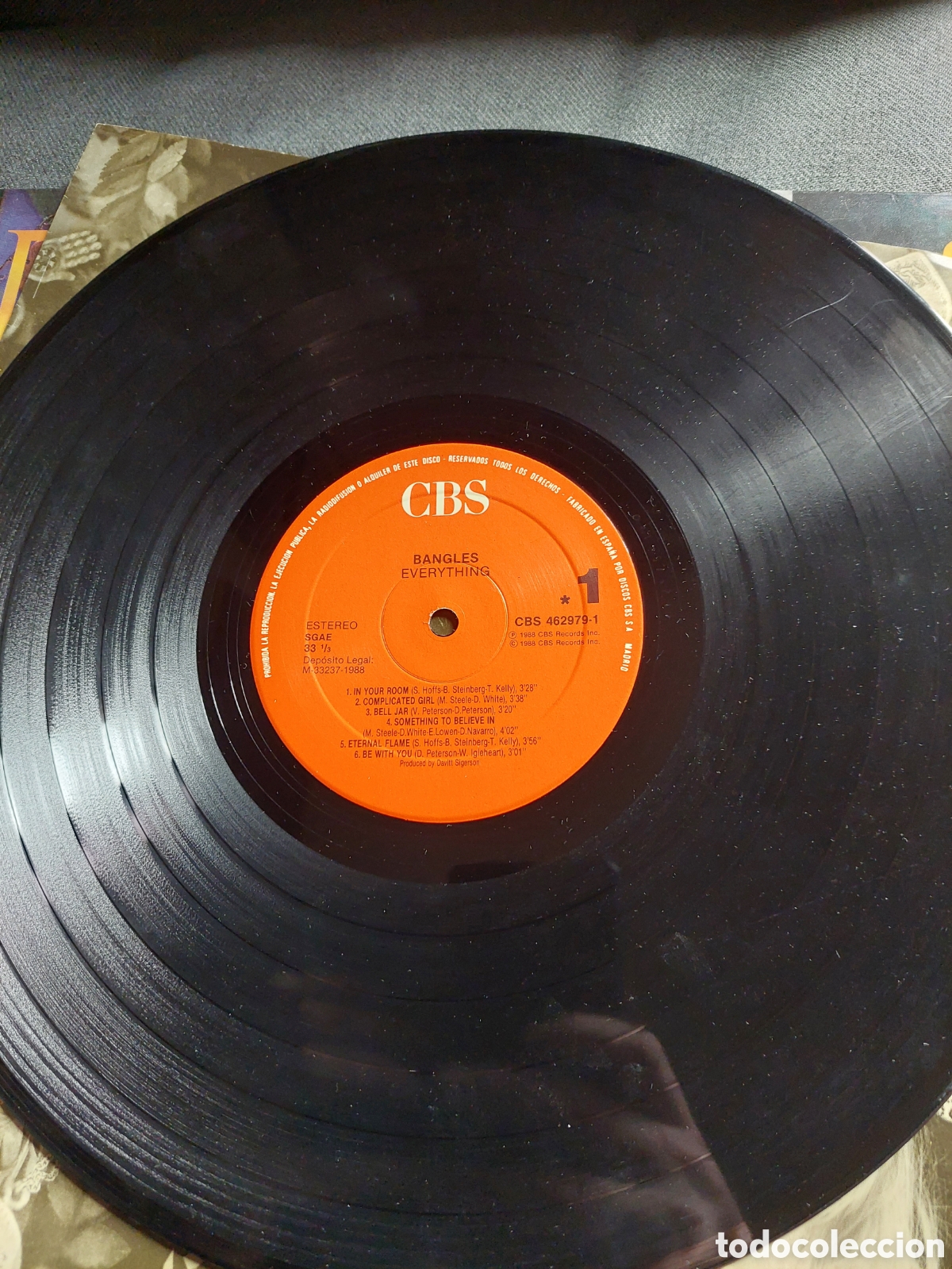 Discos de vinilo: Bangles LP 1985 made in Spain Everything - Foto 5