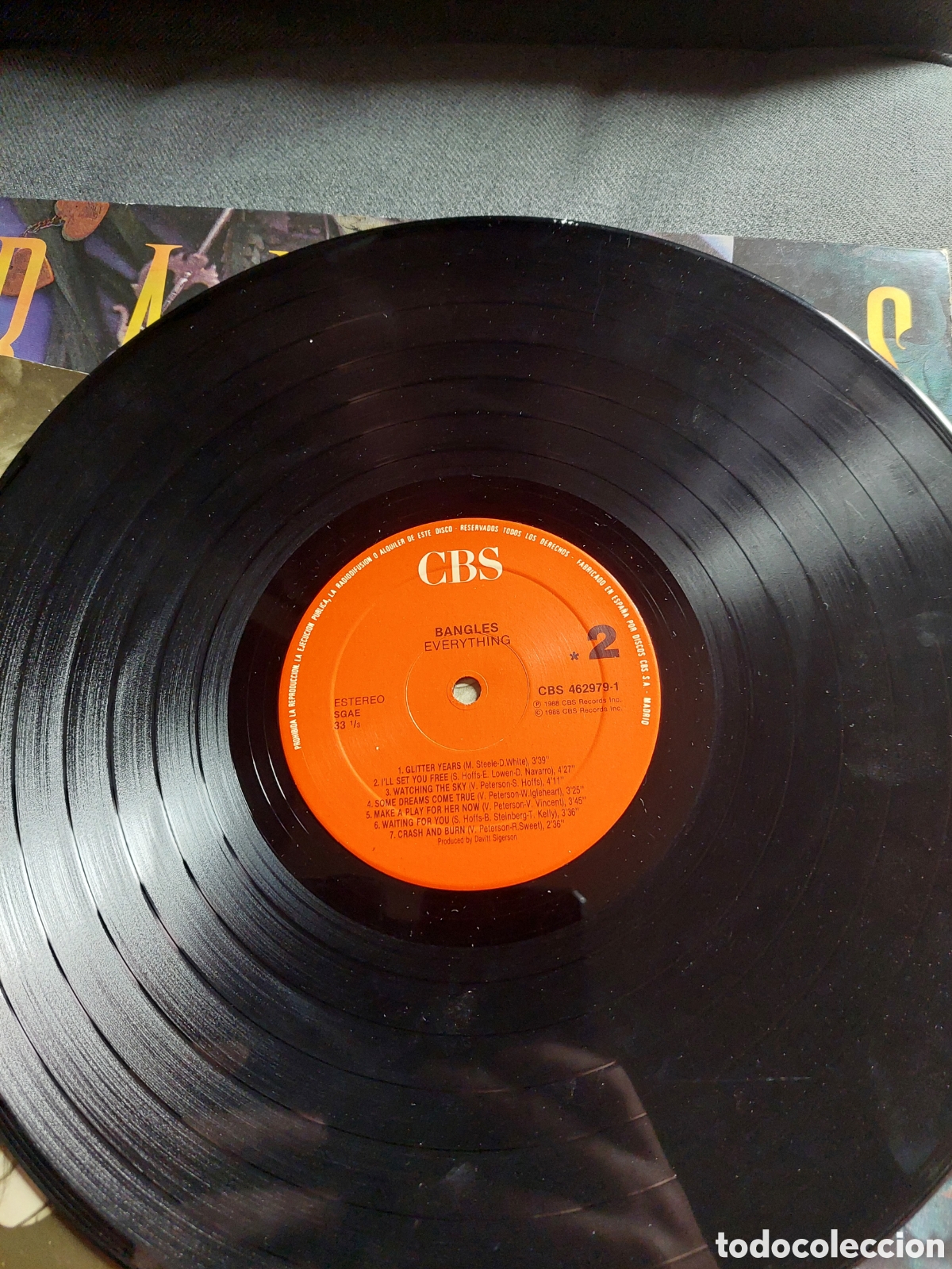 Discos de vinilo: Bangles LP 1985 made in Spain Everything - Foto 6