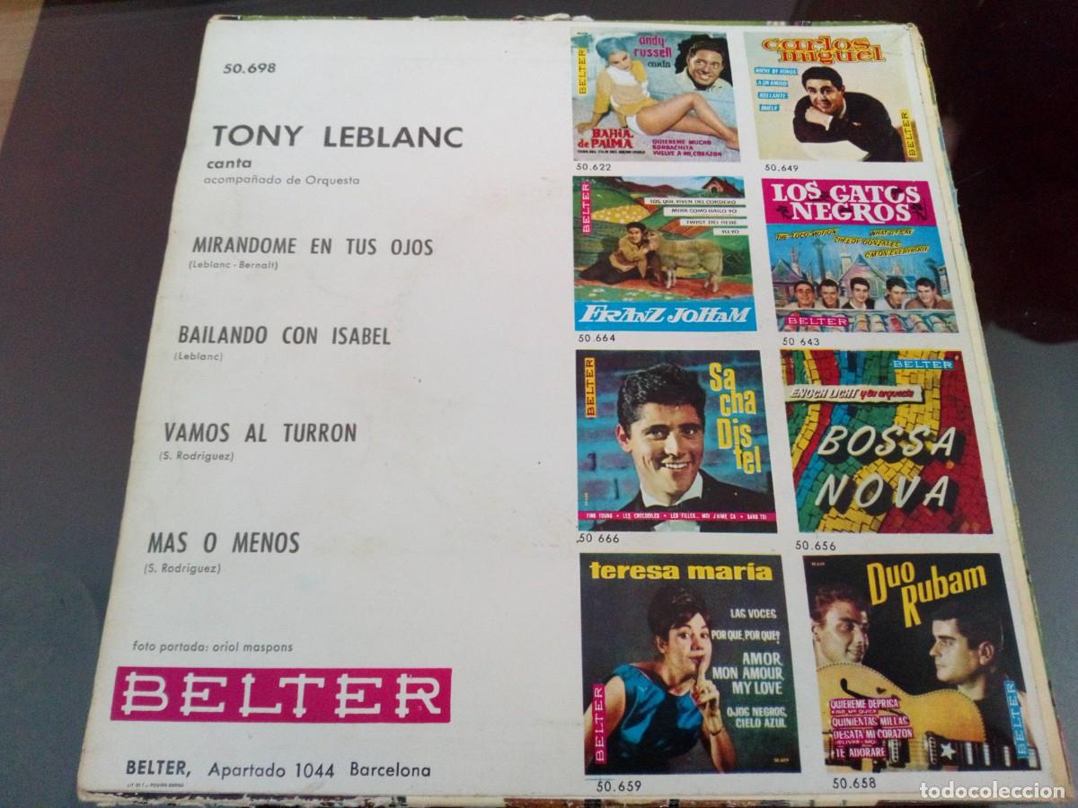 Discos de vinilo: TONY LEBLANC, SINGLE DE VINILO, BELTER - Foto 2