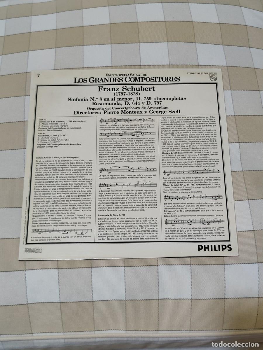 Discos de vinilo: Franz Schubert - Sinfonia N.&ordm; 8 - Foto 2