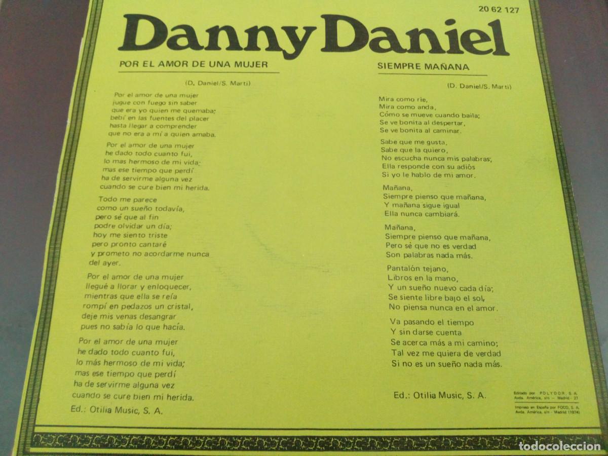 Discos de vinilo: DANNY DANIEL, SINGLE DE VINILO, POLYDOR - Foto 2