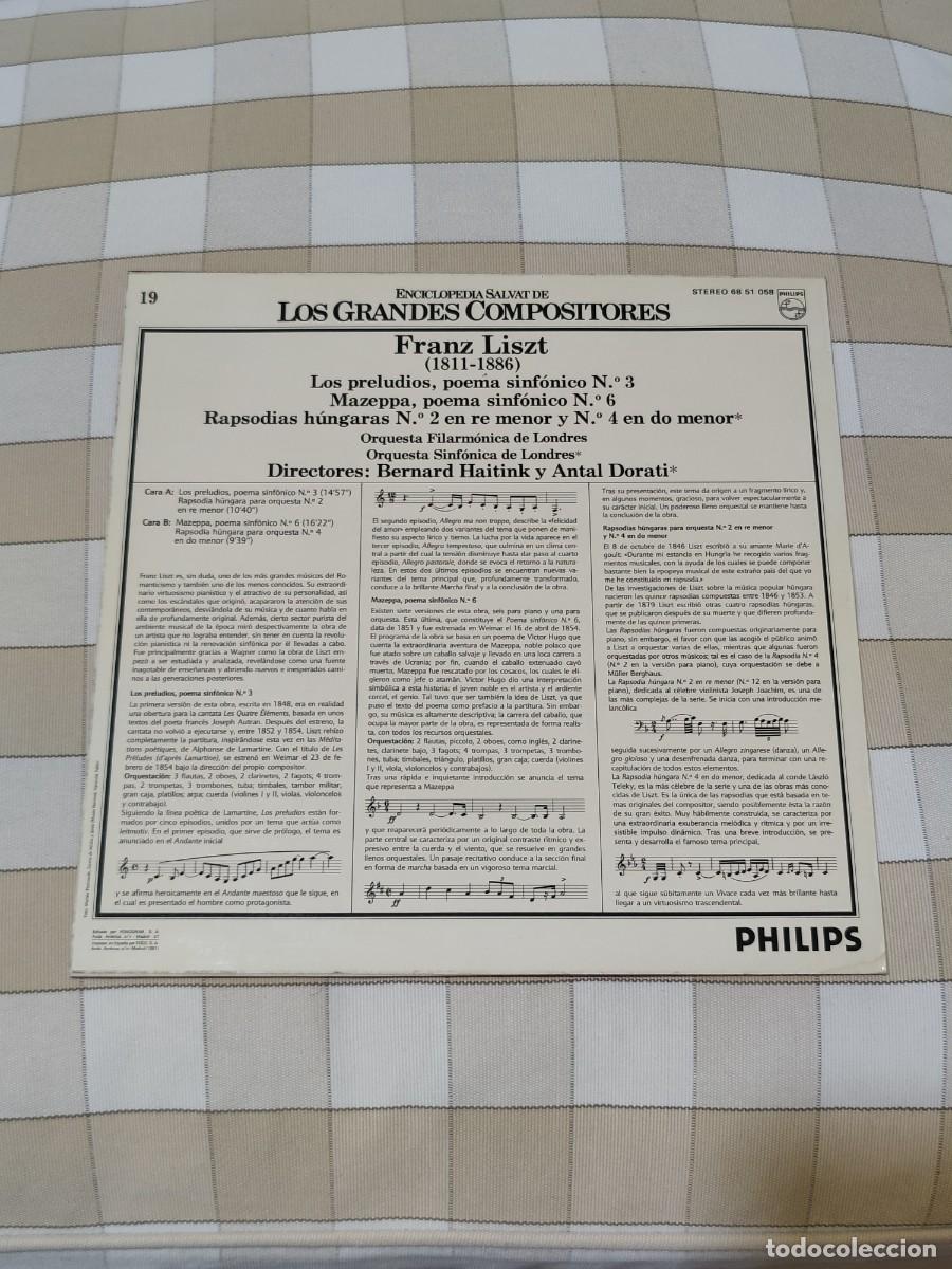 Discos de vinilo: Franz Liszt - Los Preludios - Foto 2