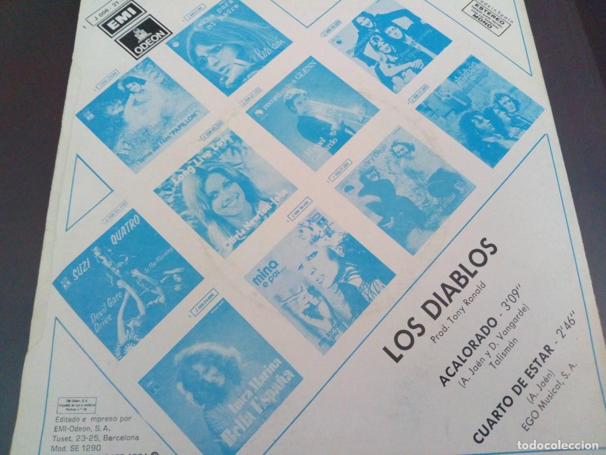 Discos de vinilo: LOS DIABLOS, SINGLE DE VINILO, EMI 1974 - Foto 2