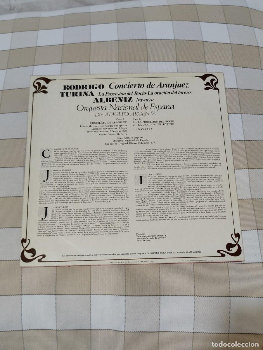 Discos de vinilo: Rodrigo - Concierto De Aranjuez - Foto 2