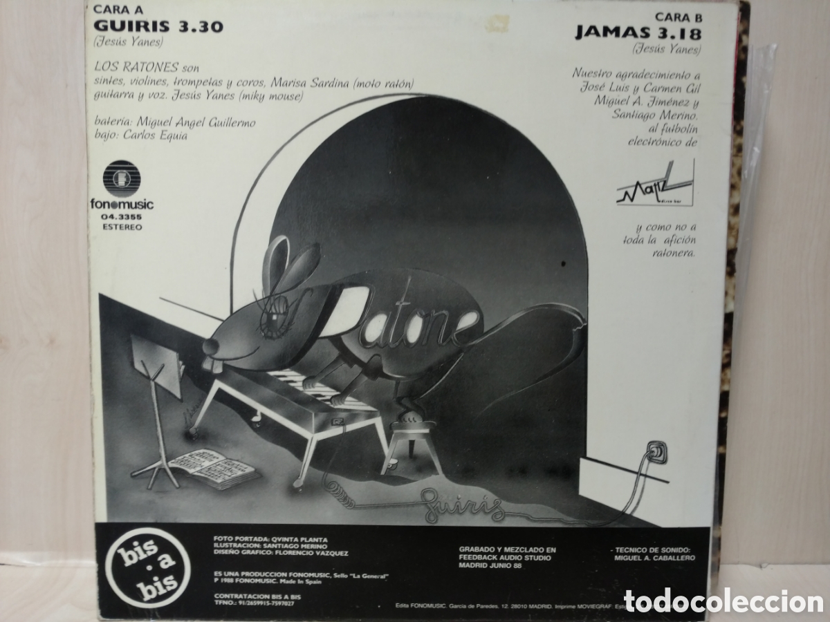 Discos de vinilo: Los Ratones - Guiris (12&rdquo;, Maxi) - Foto 2