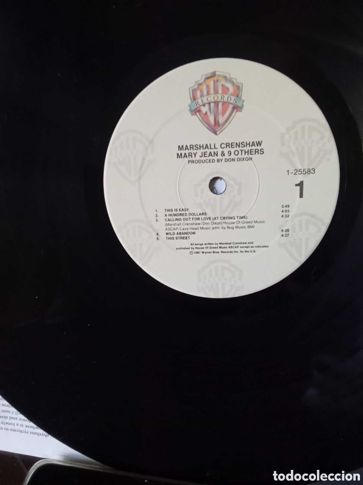 Discos de vinilo: MARSHALL CRENSHAW. 1987 Warners Original - Foto 3