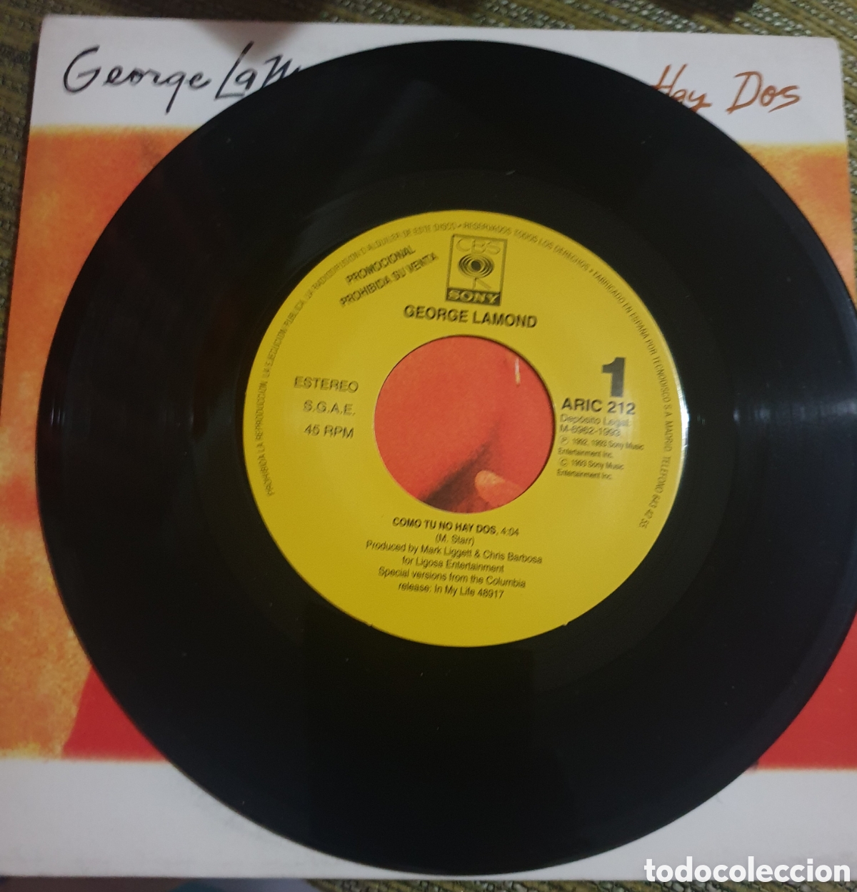 Discos de vinilo: George lamond - como tu no hay dos - Foto 2
