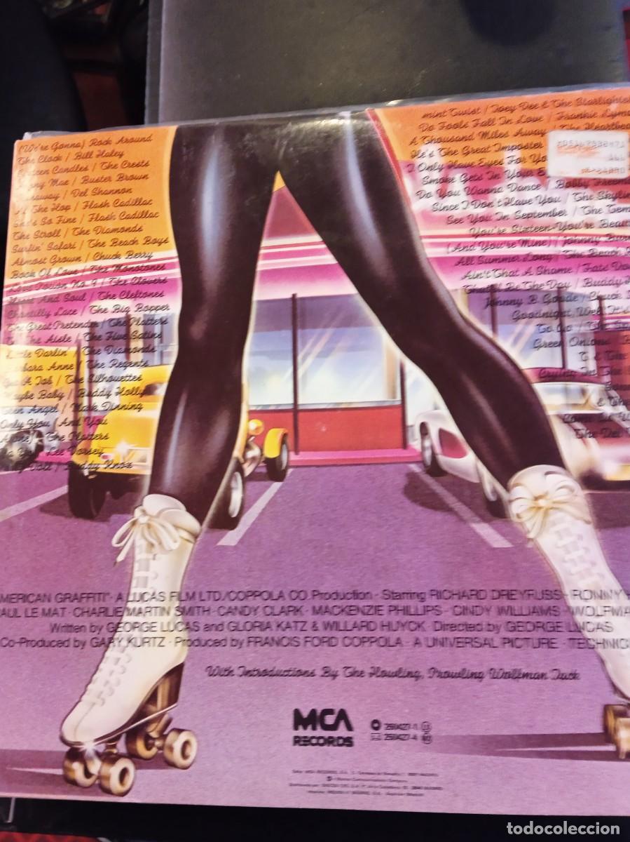 Discos de vinilo: AMERICAN GRAFFITTI- BSO. LP DOBLE - Foto 2