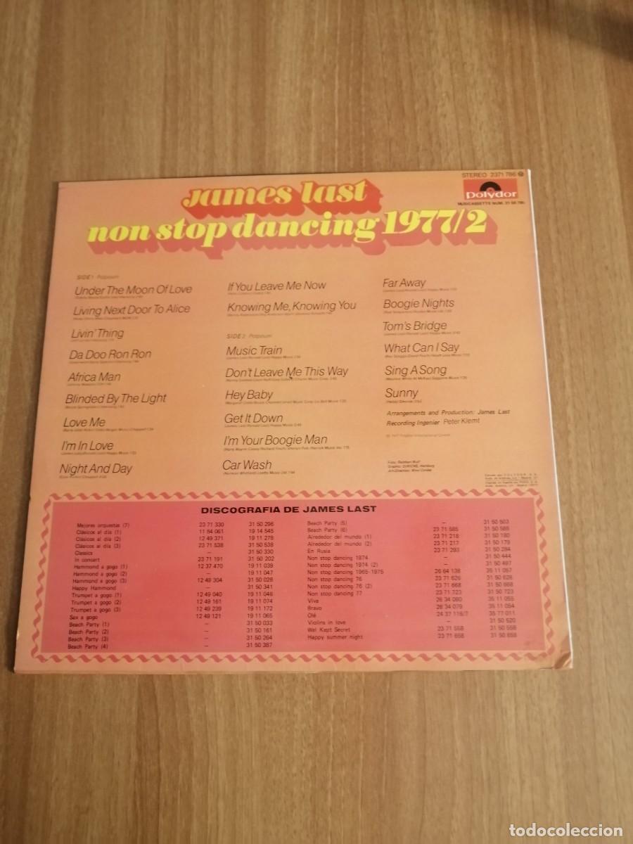 Discos de vinilo: DISCO LP JAMES LAST. NON STOP DANCING 1977/2 - Foto 2