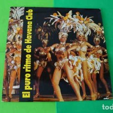 Discos de vinilo: LP, EL PURO RITMO DE HAVANA CLUB, EGREM - HABANA, CUBA, AREITO LD-4436, CUBAEXPORT, AÑO 1987.