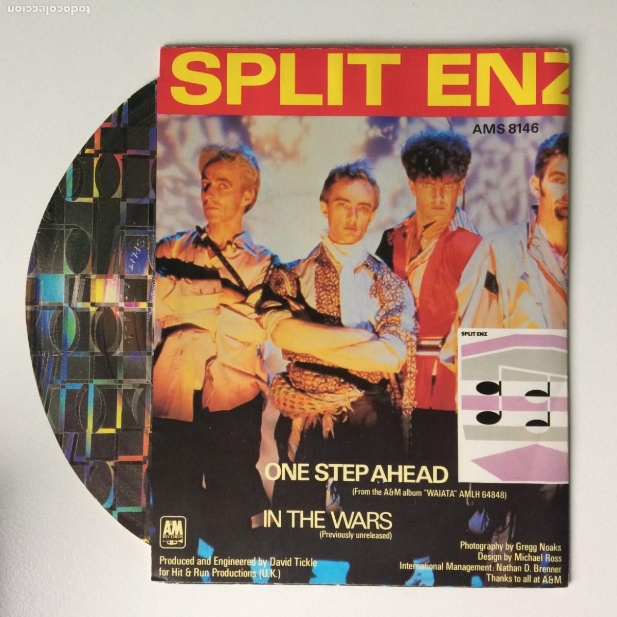Discos de vinilo: Split Enz &lrm;&ndash; One Step Ahead / In The Wars , UK 1981 A&M Records - Foto 2