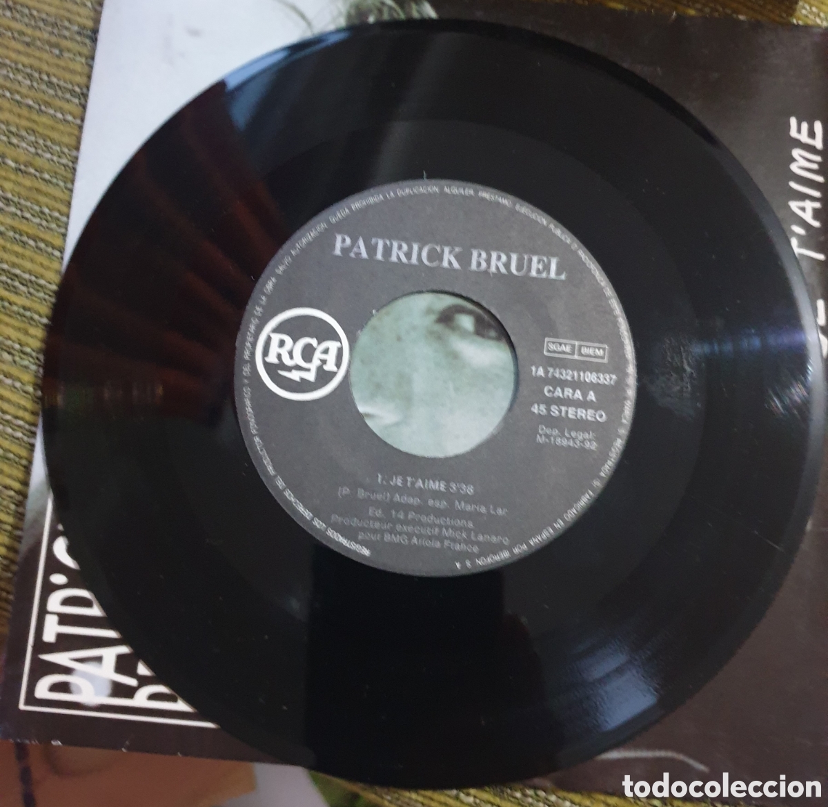 Discos de vinilo: Patric Bruel - Je Taime - Foto 2