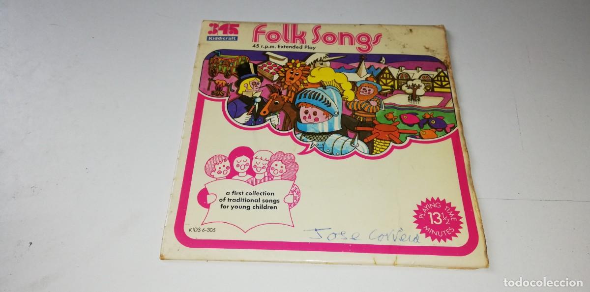 Disques de vinyle: 720- Children Aged 5-11 Accompanied By Eira Davies - Folk Songs (7&rdquo;)- PORT G DISC VG+