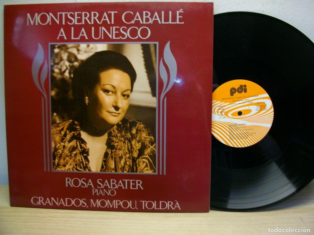 Discos de vinilo: MONTSERRAT CABALL&Eacute; a la UNESCO LP - Foto 1